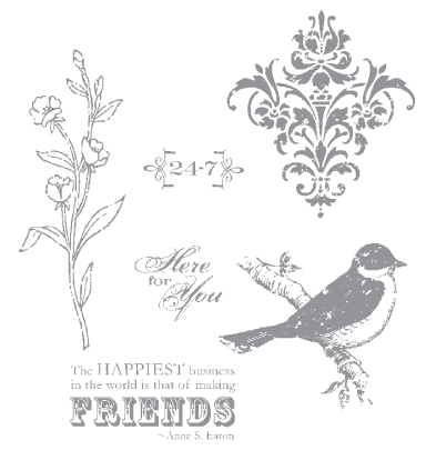 Friends 24-7 Stamp Set